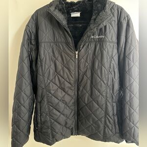 Womans 3X Columbia Black Quilted Jacket